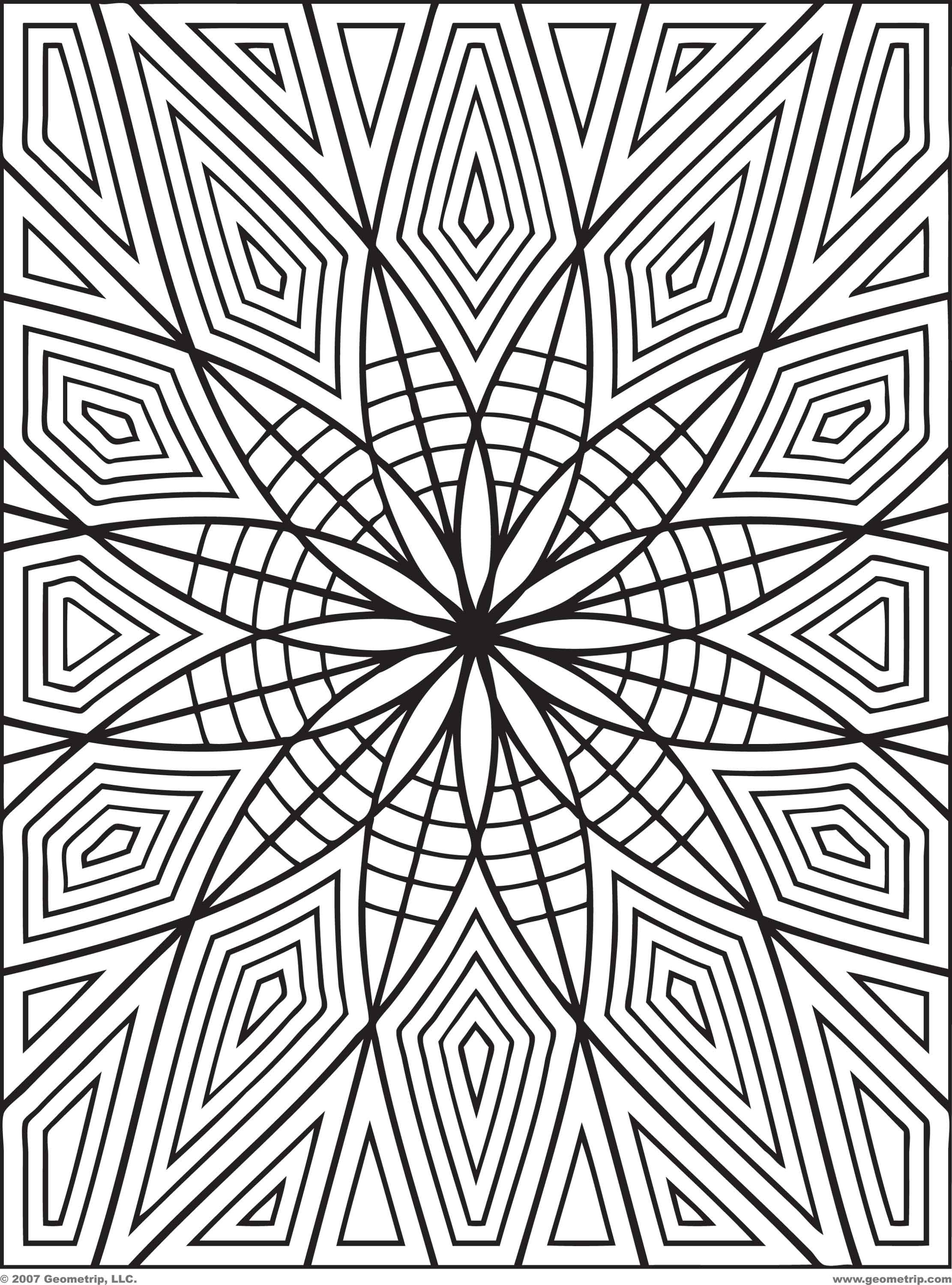 2222x3000 Images Of Printable Hard Geometric Coloring Pages Geometrip Com