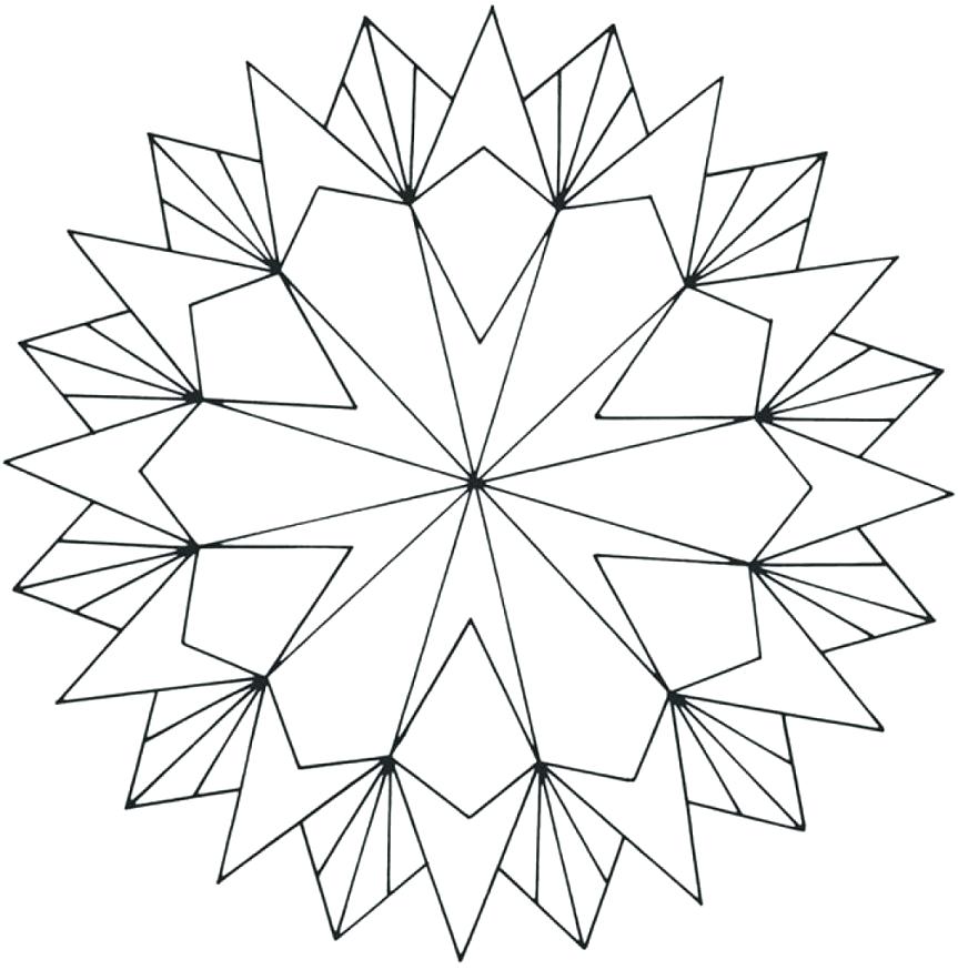 863x874 Printable Geometric Coloring Pages Images Of Printable Hard