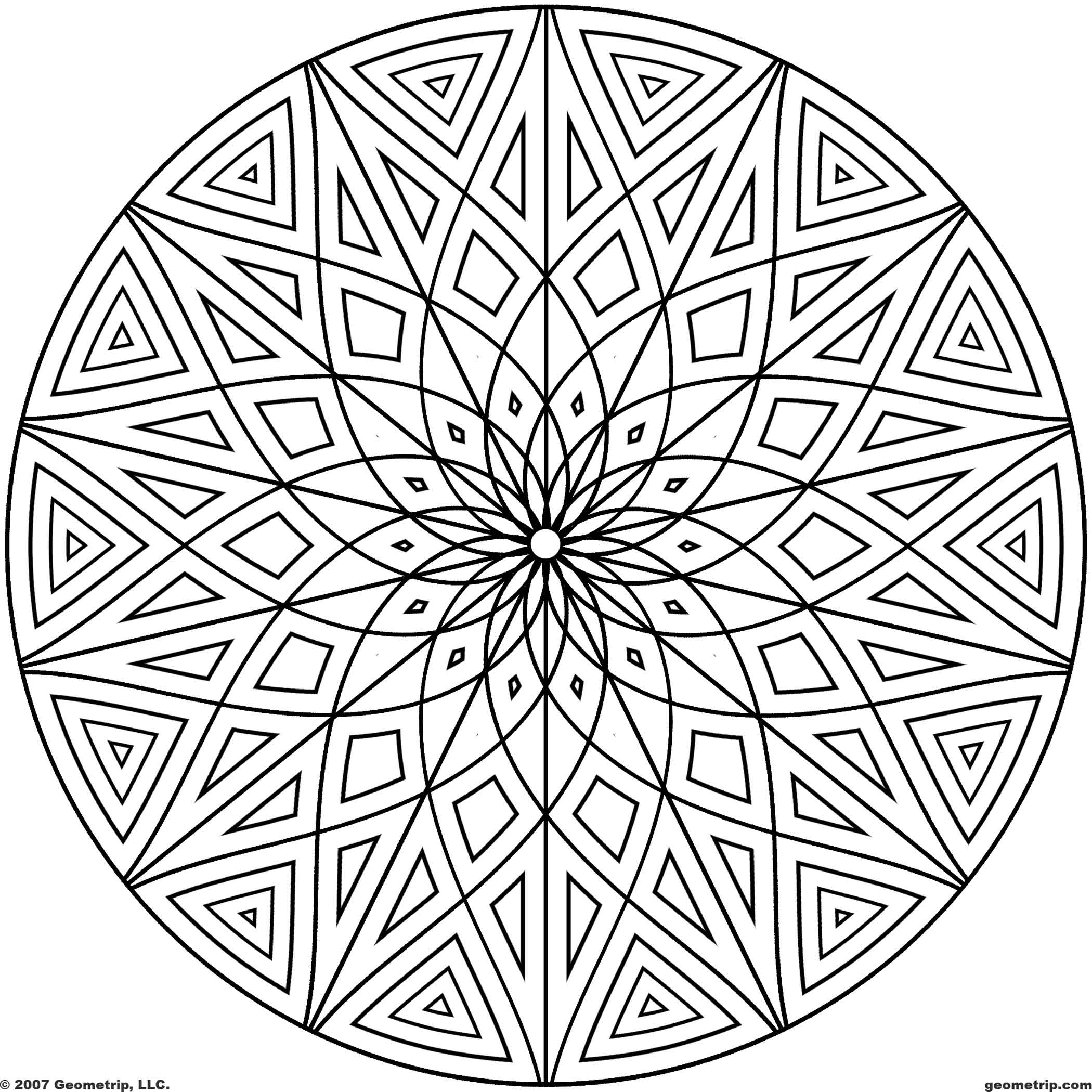 2100x2100 Rare Circle Pattern Coloring Pages Images Of P