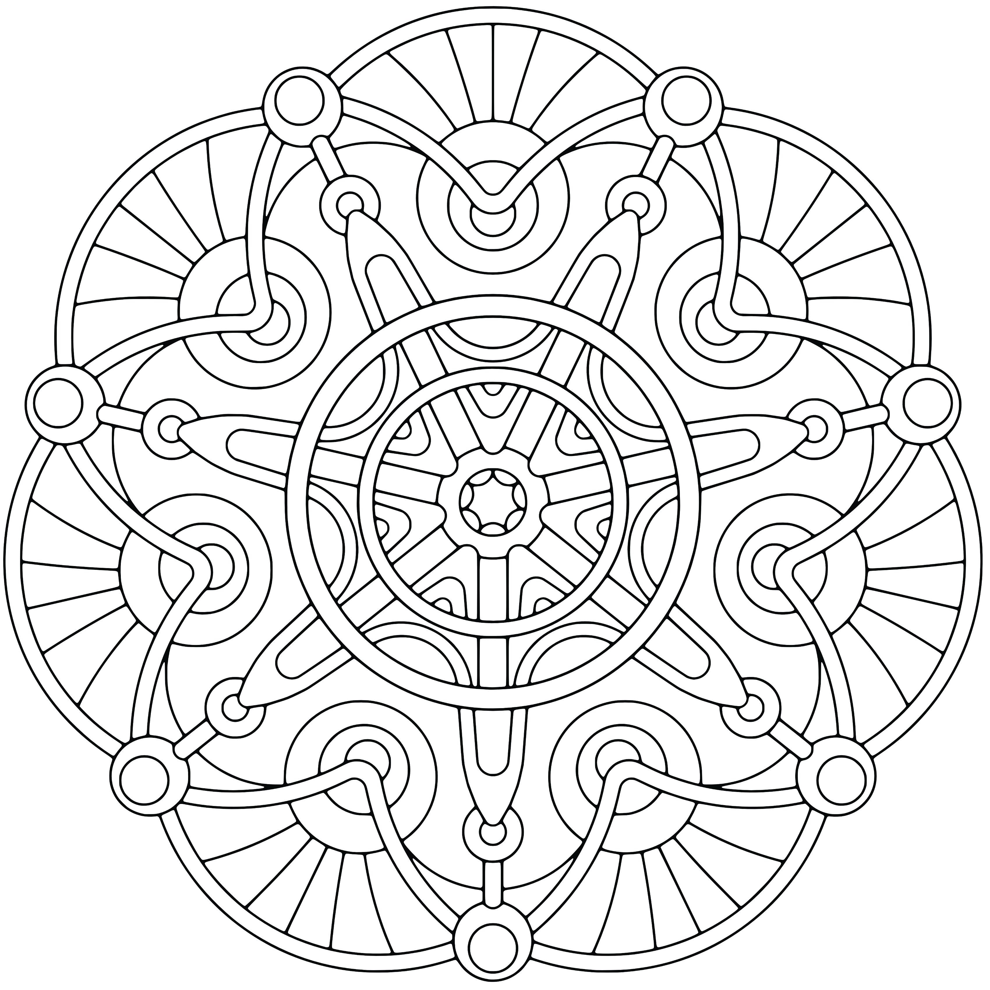 3400x3400 Free Geometric Coloring Pages For Adults Kids