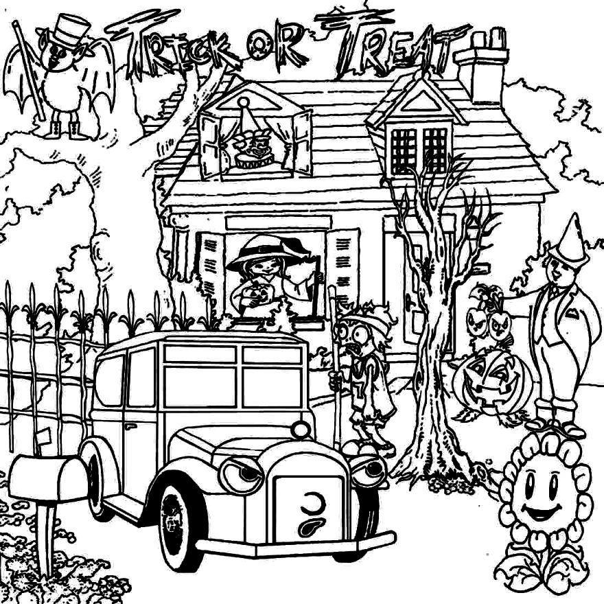 880x880 Difficult Halloween Coloring Pages Coloring Pages Kids