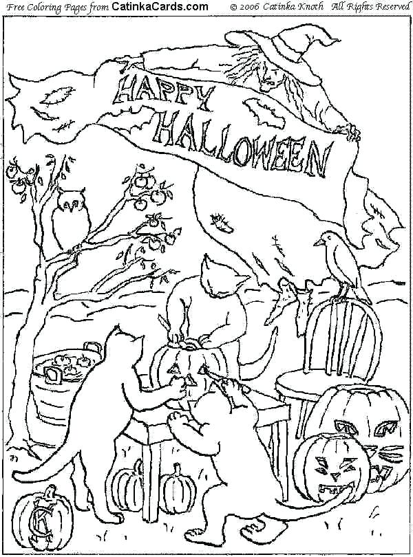 600x810 Halloween Coloring Pages Difficult Hard Coloring Pages For Free