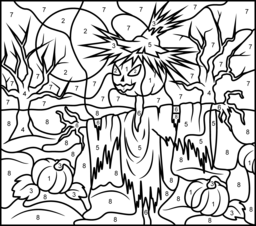 256x226 Halloween Coloring Pages