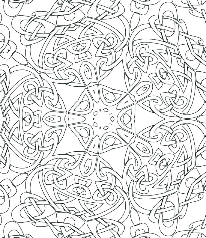 687x794 Very Hard Coloring Pages