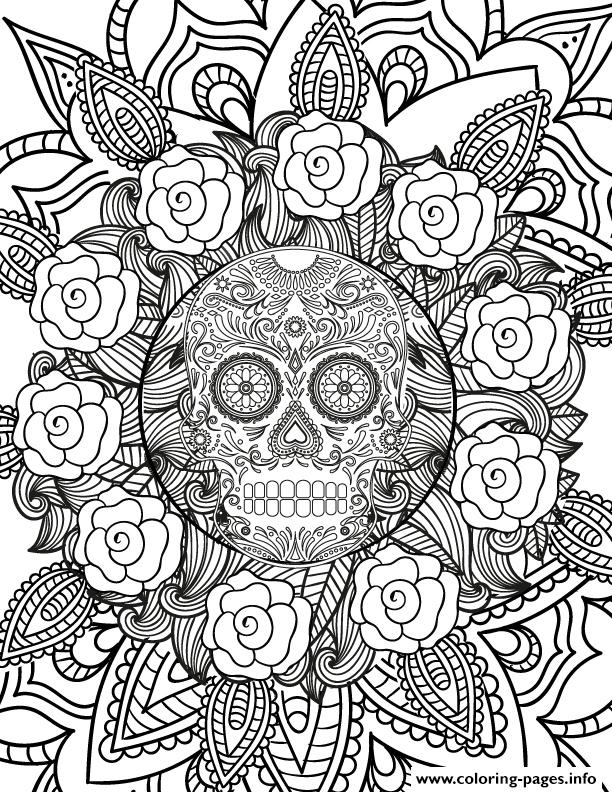 612x792 Hard Halloween Coloring Pages For Adults