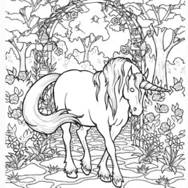 268x268 Horse Coloring Pages Hard Archives