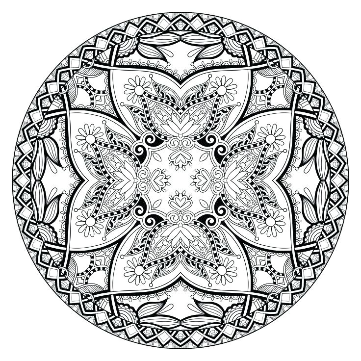 736x736 Hard Mandala Coloring Pages Hard Mandala Coloring Pages Hard