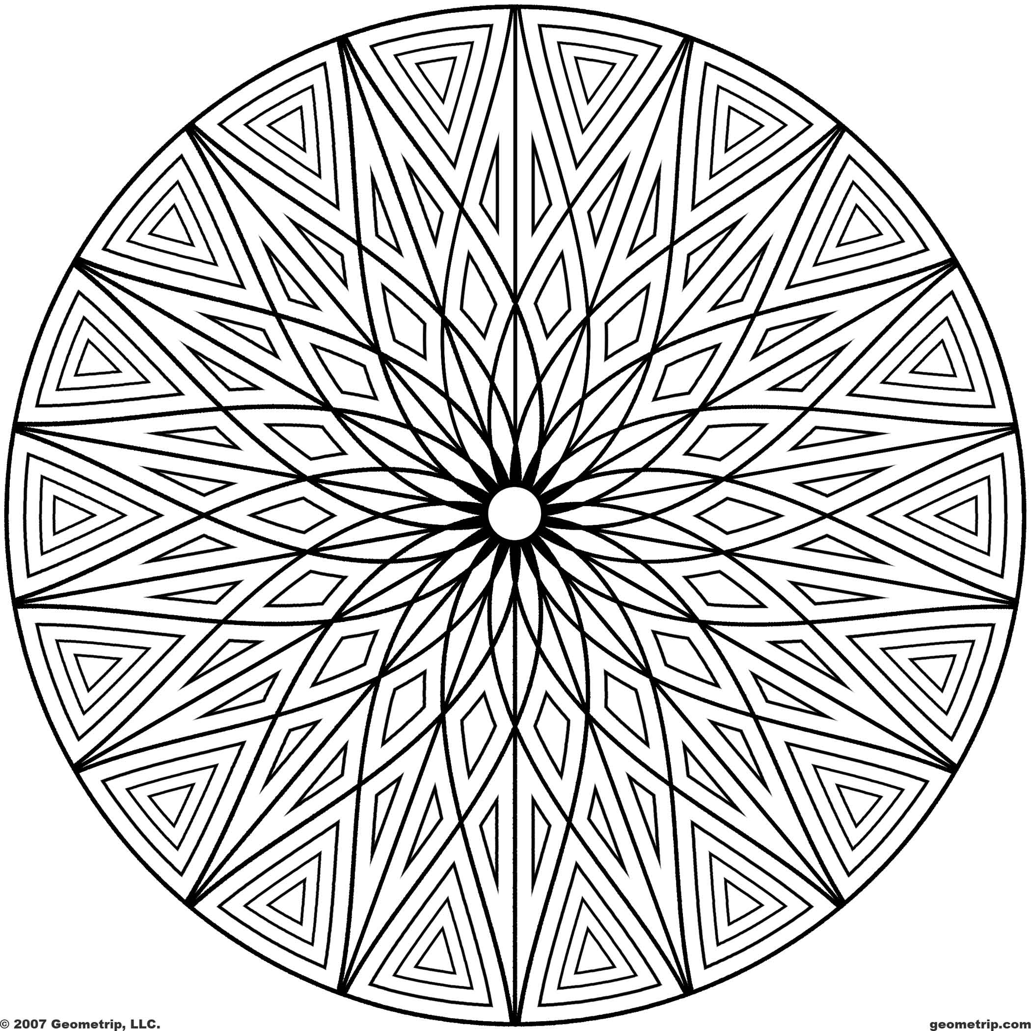 2100x2100 Hard Design Coloring Pages