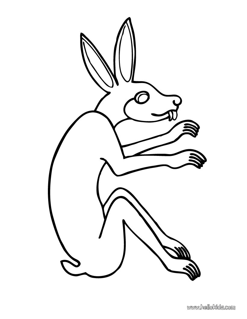 820x1060 Hare Coloring Pages