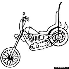 236x236 Harley Davidson Coloring Pages To Print Free Motorcycle Coloring