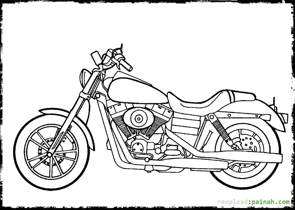 1024x728 Printable Harley Davidson Coloring Pages Harley Davidson Coloring