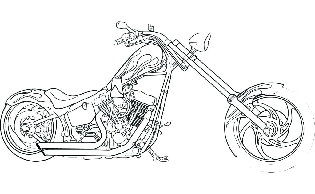 1024x632 Coloring Pages Of Harley Davidson Motorcycles Motorcycle Printable