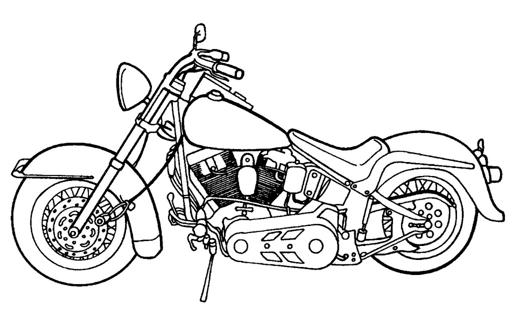1024x618 Have Fun With These Harley Davidson Coloring Pages!