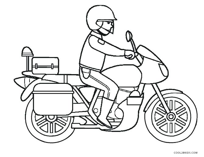 670x515 Motorcycle Coloring Page