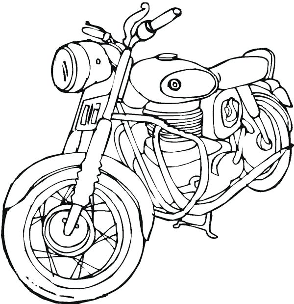 600x619 Harley Davidson Coloring Book