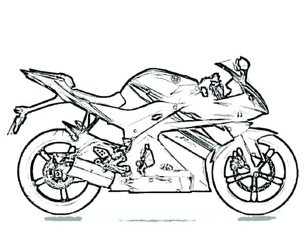 600x464 Motorcycles Coloring Pages