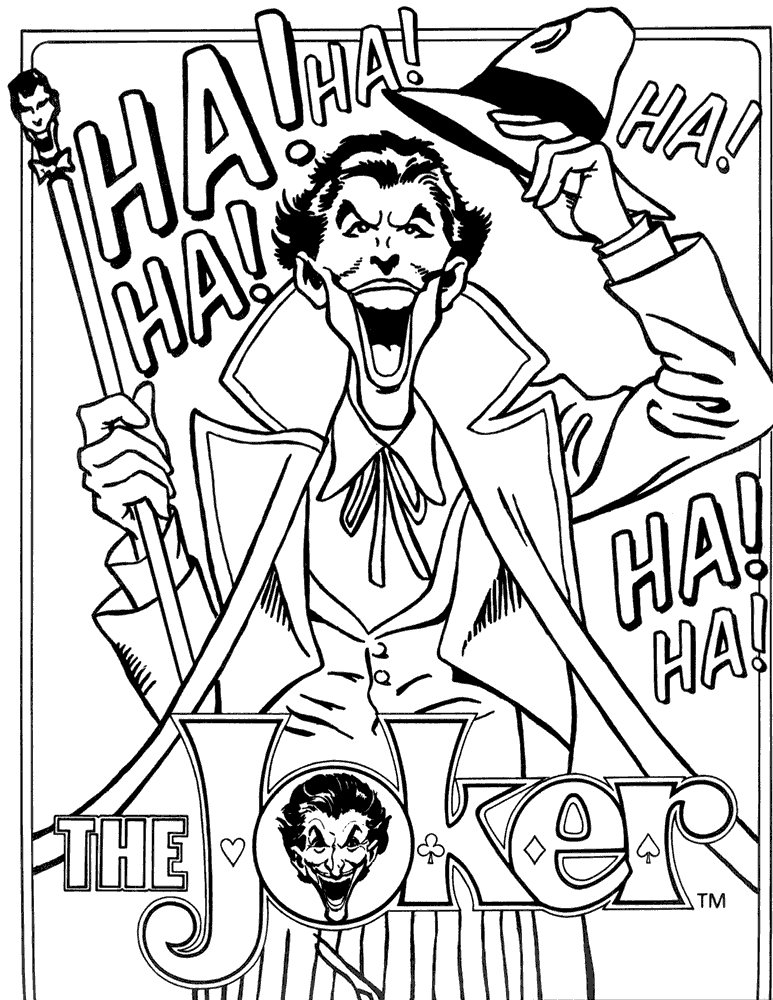 773x1000 Joker And Harley Quinn Coloring Pages Best Joker Coloring Pages