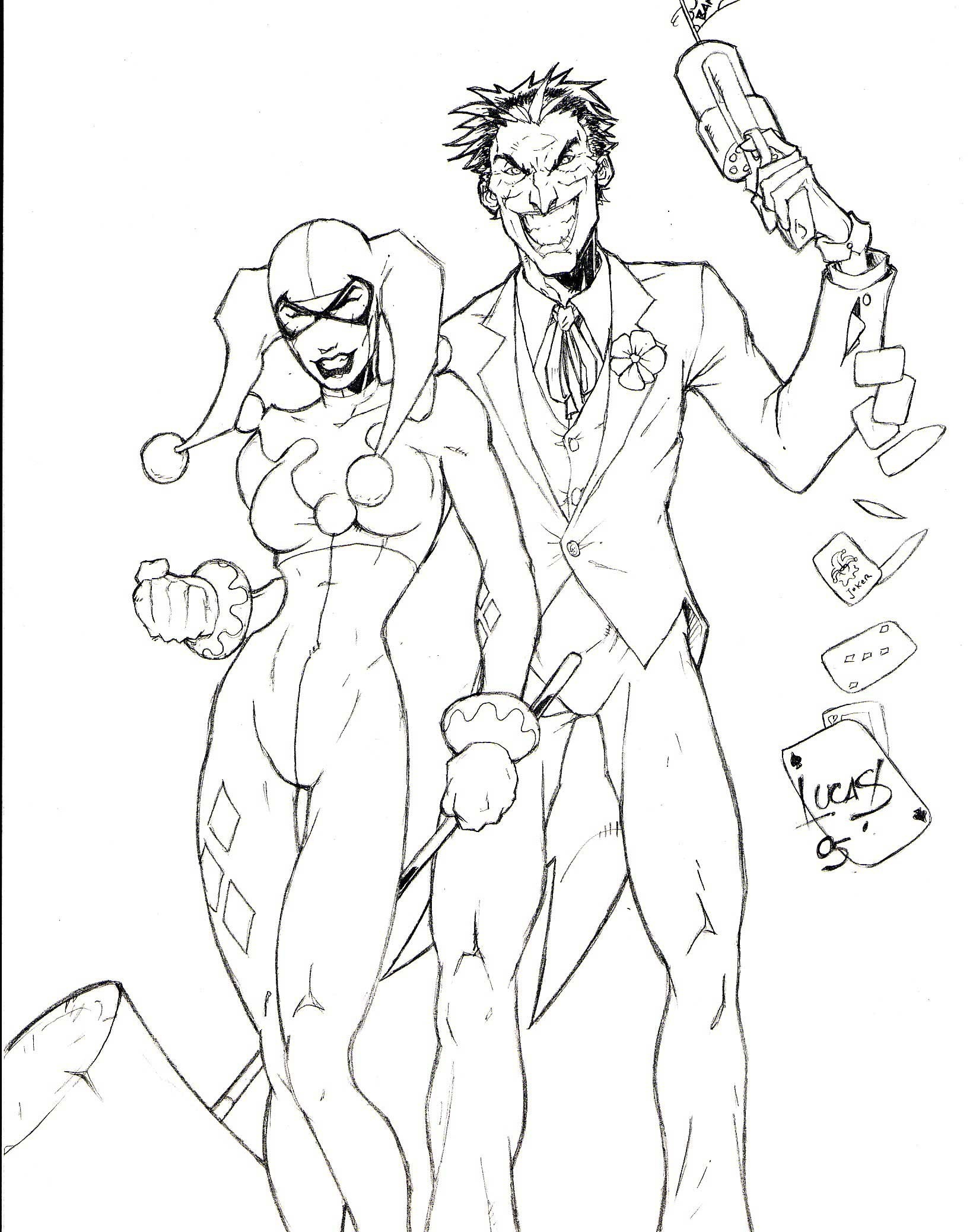 1640x2076 Harley Quinn Coloring Pages To And Print For Free Gallery