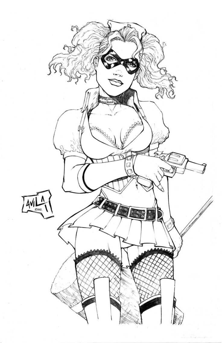 736x1136 Bonanza Harley Quinn Coloring Pages For Adults Joker