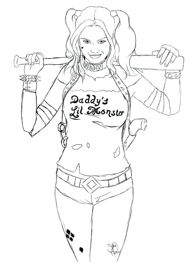 660x900 Harley Quinn Coloring Pages Coloring Pages Coloring Pages