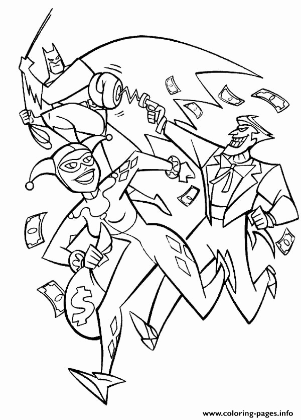 600x835 Joker Coloring Book Pages Images Batman Joker To Her Harley Quinn