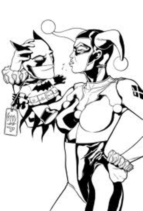 500x735 Free Coloring Pages Harley Quinn Printable Coloring Pages For Kids