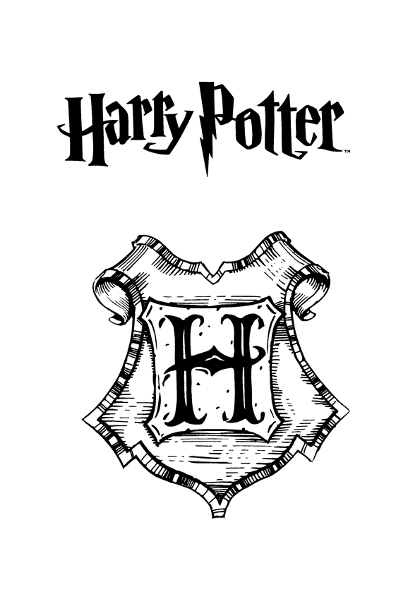 595x842 Free Printable Harry Potter Coloring Pages For Kids