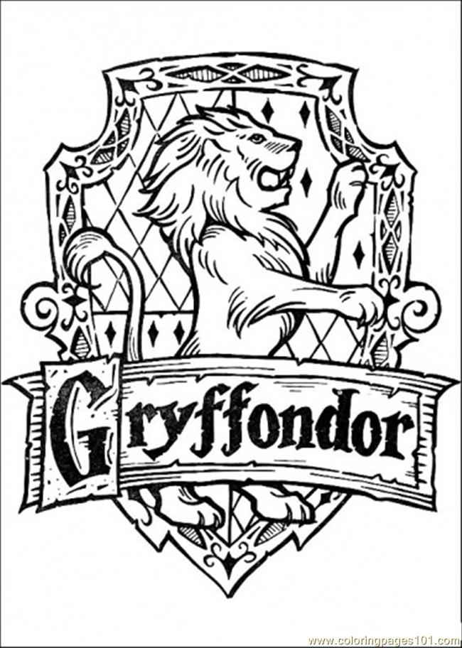 650x912 Gryffondor Coloring Page