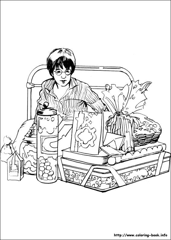 567x794 Harry Potter Coloring Picture