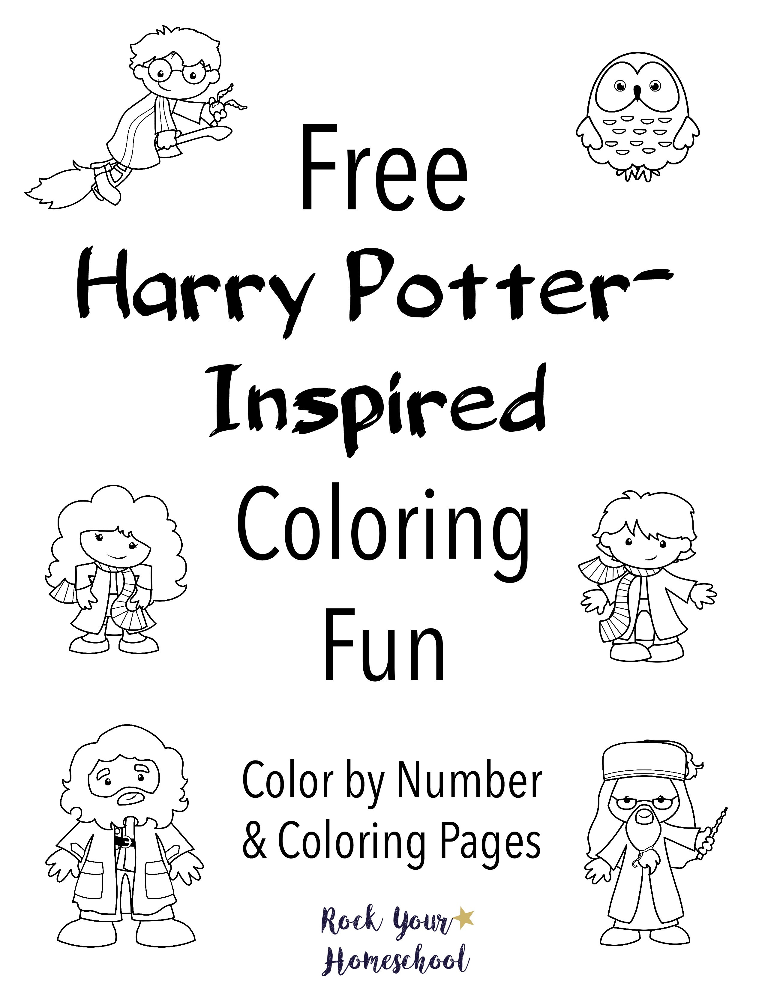 2550x3300 Free Harry Potter Inspired Coloring Fun