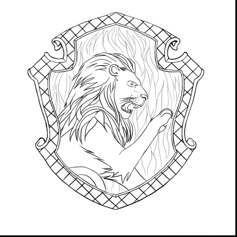 768x768 Harry Potter Coloring Pages Hogwarts Crest New Fresh Page