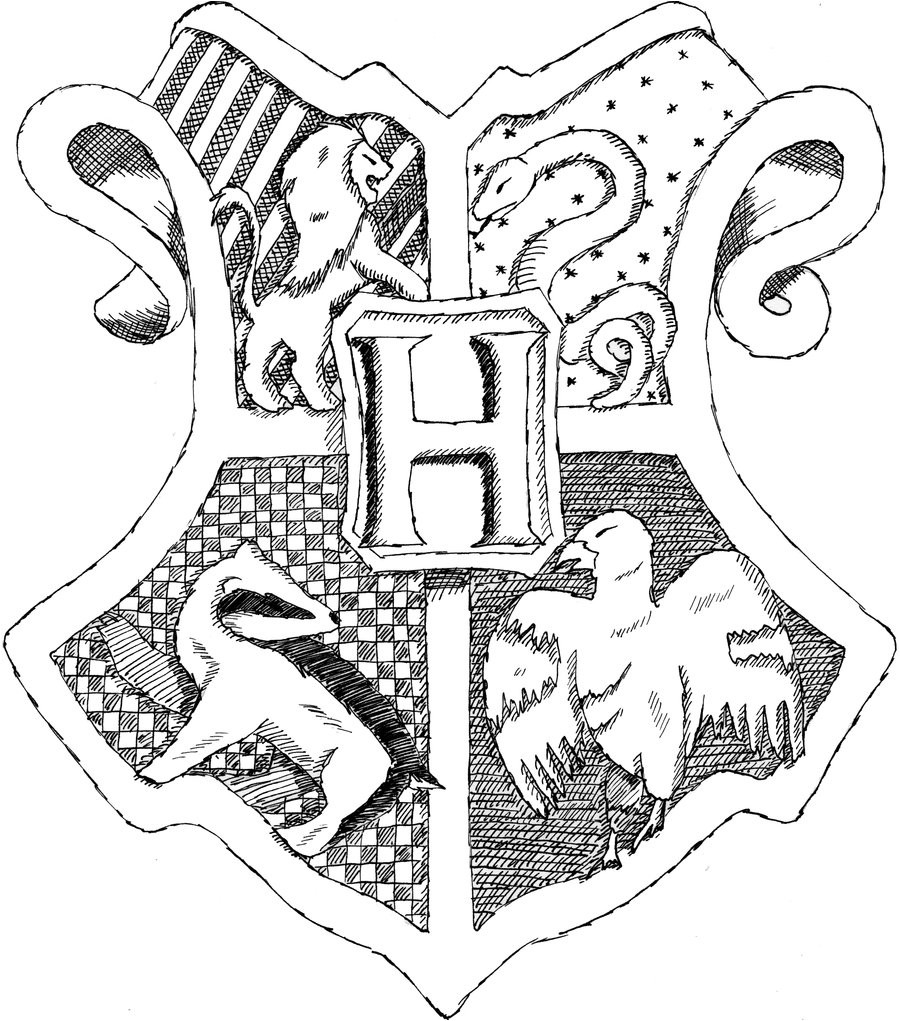900x1021 Harry Potter House Coloring Pages Cool Coloring Pages