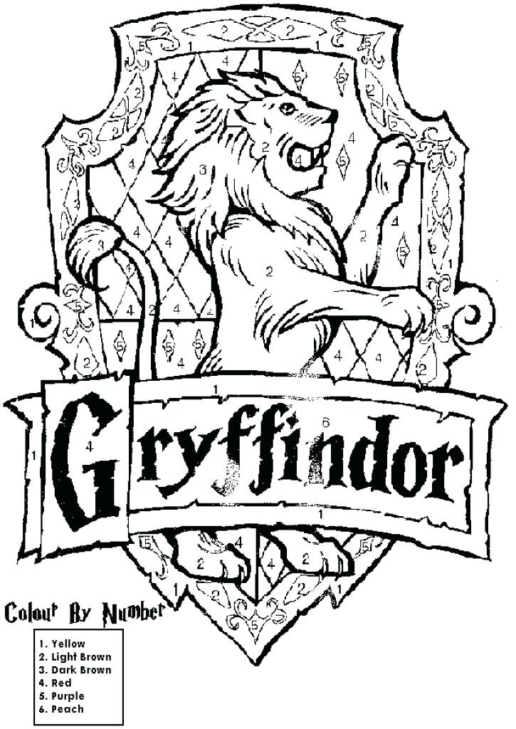 725x1024 Hogwarts Crest Coloring Page Best Harry Potter House Colors Ideas