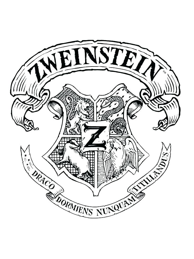 736x981 Hogwarts Crest Coloring Page Harry Potter Coloring Pages Free