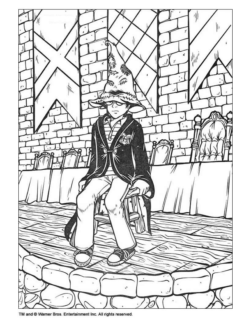 820x1060 Survival Harry Potter Coloring Pages To Print House Printable