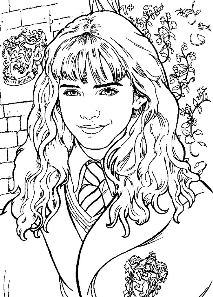 736x1022 Harry Potter Printable Coloring Pages