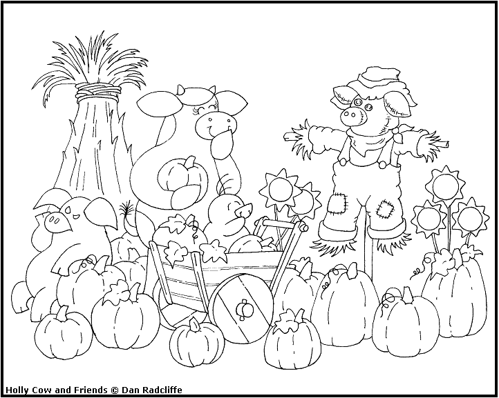 722x577 Harvest Coloring Pages