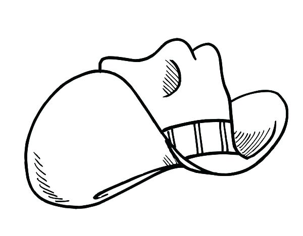600x468 Cowboy Hat Coloring Pages Uncle Hat Coloring Page Sketch Of Cowboy