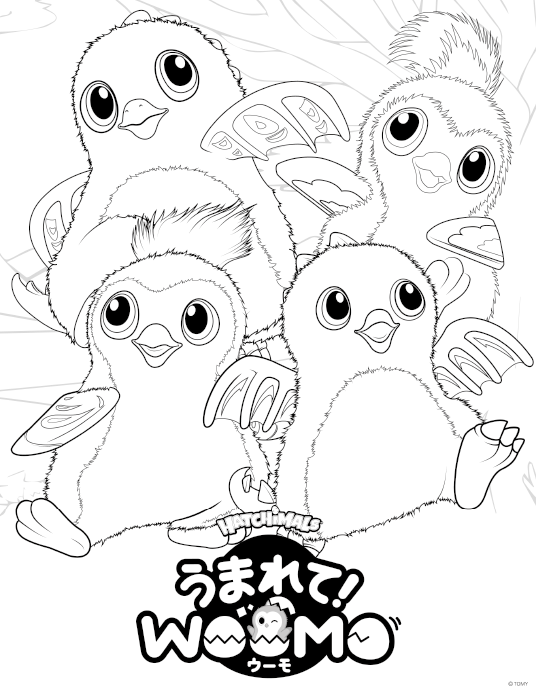 536x692 Hatchimals Woomo Coloring Pages