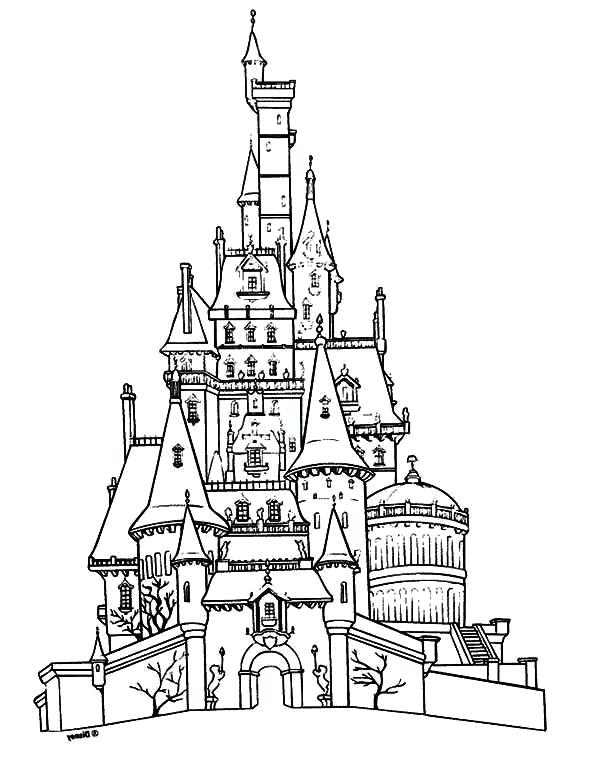 600x770 Houses Coloring Pages Castle Houses Coloring Page Haunted House