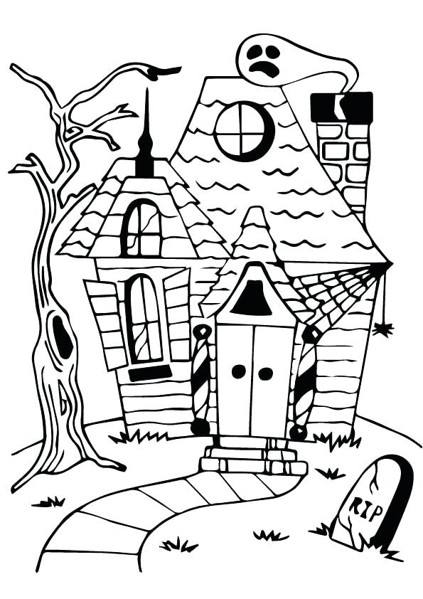595x842 Luigi Mansion Para Colorear Haunted House Coloring Pages Mansion