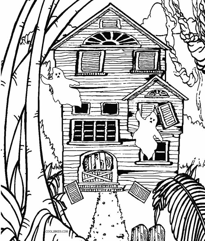 664x780 Haunted House Coloring Pages Elegant Printable Haunted House