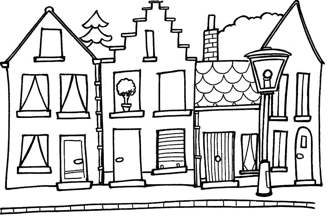 1093x726 Haunted House Printable Coloring Pages To Print Coloring