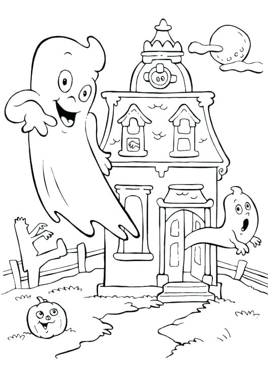 530x722 School House Coloring Page House Coloring Pages Printable Haunted