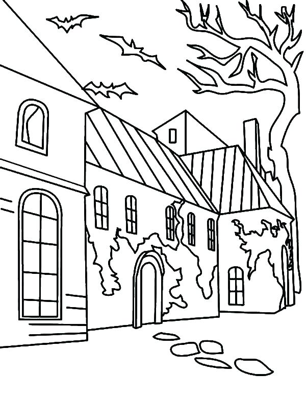 600x775 Full House Coloring Page Kids Coloring Printable Gingerbread House