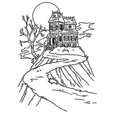 230x230 Top Free Printable Haunted House Coloring Pages Online