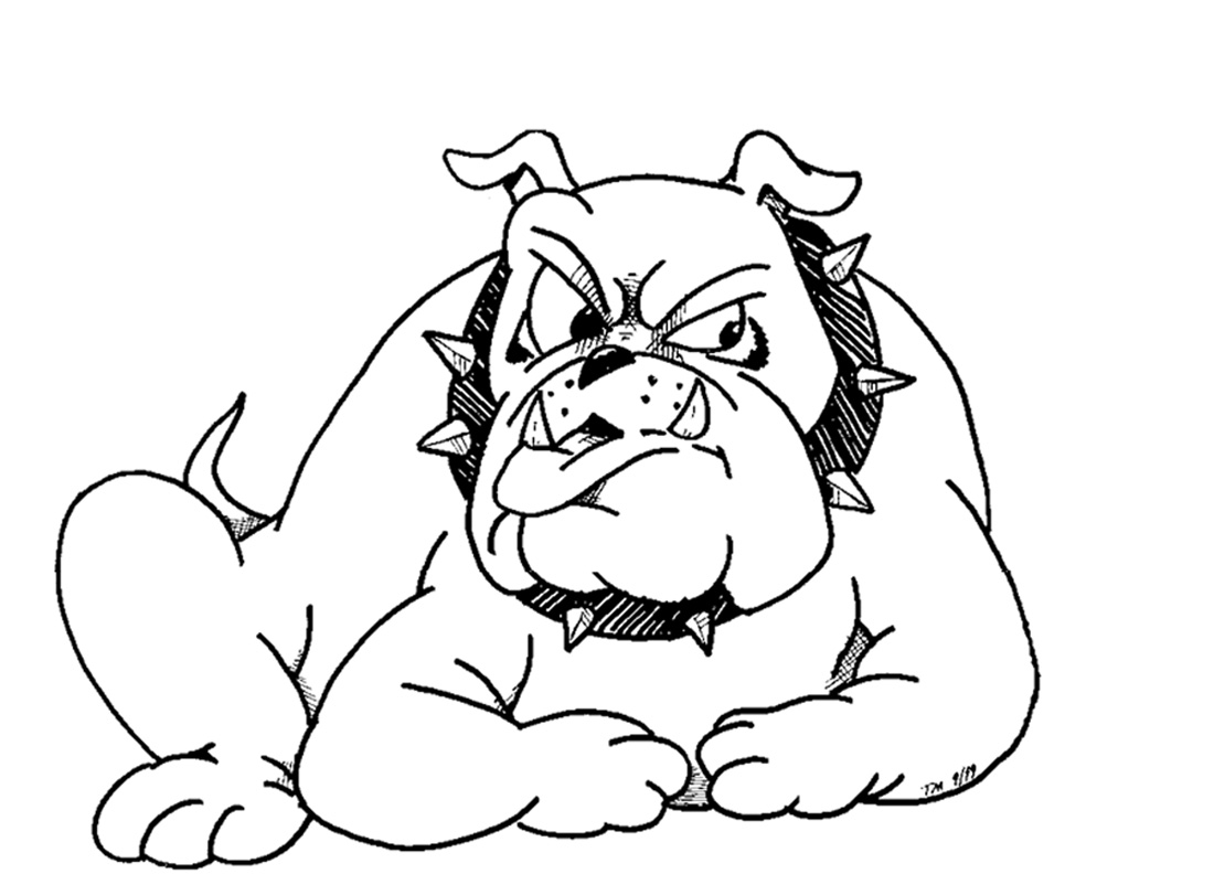 1100x792 Bulldog Coloring Pages