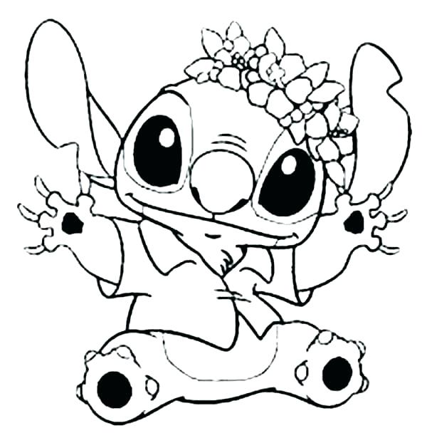 600x608 Flower Coloring Pages