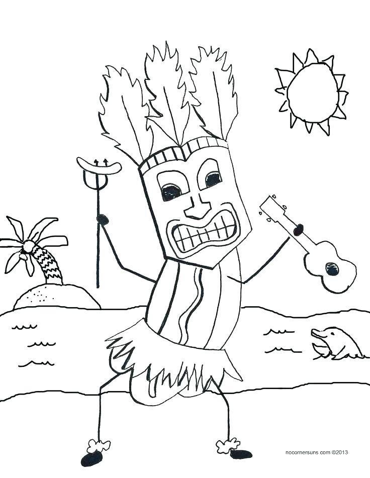 736x951 Hawaiian Coloring Pages Coloring Page Luau Coloring Pages Adult