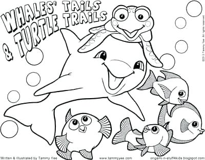 400x313 Hawaii Coloring Pages Print And Color Whales Tails And Turtle